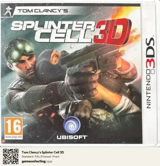 Tom Clancy's Splinter Cell 3D Nintendo 3DS, France box front