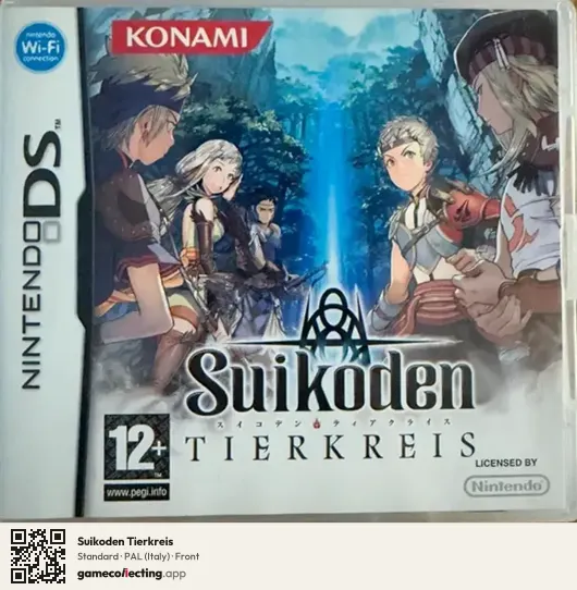 Suikoden Tierkreis Nintendo DS, Italy box front