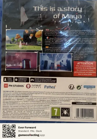 Ever Forward PlayStation 5, PAL box back