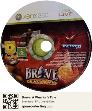 Brave: A Warrior's Tale Xbox 360, PAL disc