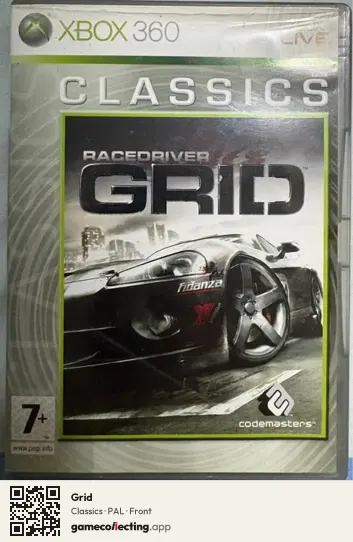Grid Xbox 360, PAL box front