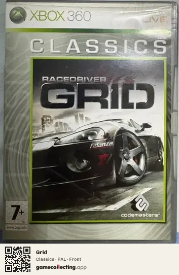 Grid Xbox 360, PAL box front
