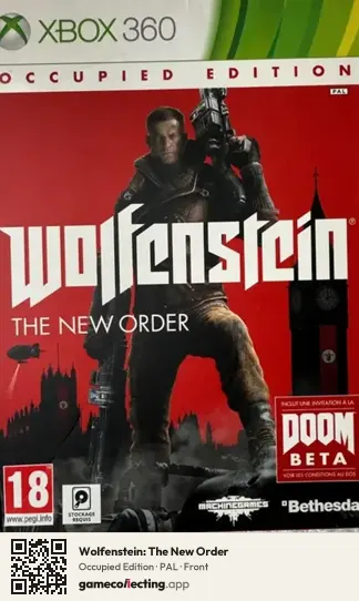 Wolfenstein: The New Order Xbox 360, PAL box front