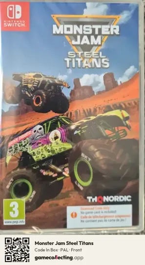 Monster Jam Steel Titans Nintendo Switch, PAL box front