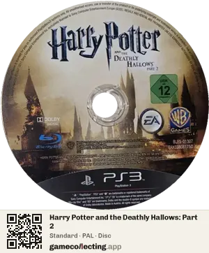 Harry Potter and the Deathly Hallows: Part 2 PlayStation 3, PAL disc