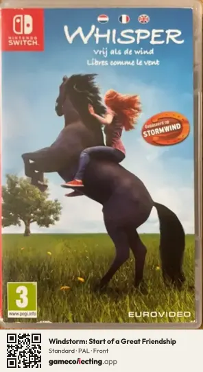 Windstorm: Start of a Great Friendship Nintendo Switch, PAL box front