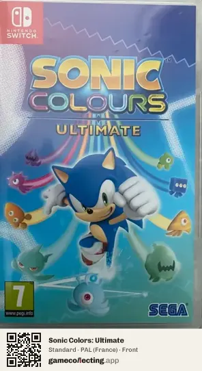 Sonic Colors: Ultimate Nintendo Switch, France box front