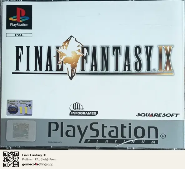 Final Fantasy IX PlayStation, Italy box front