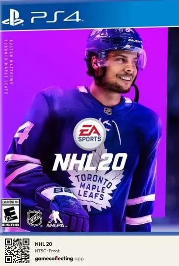 NHL 20 PlayStation 4, NTSC box front