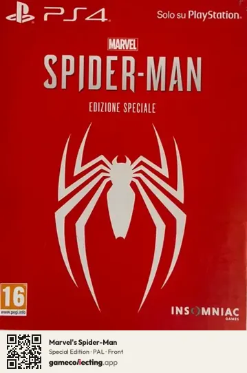 Marvel's Spider-Man PlayStation 4, PAL box front