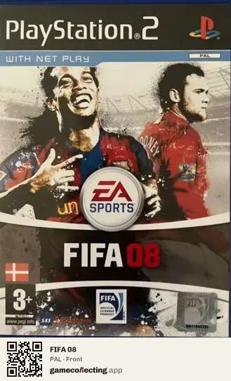FIFA 08 PlayStation 2, PAL box front