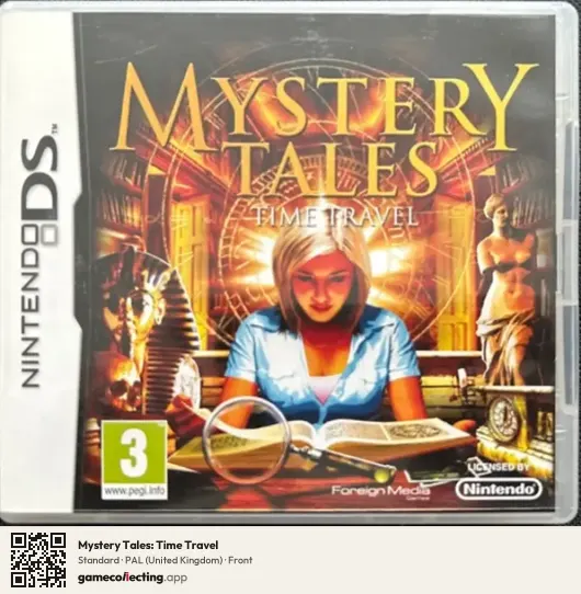 Mystery Tales: Time Travel Nintendo DS, United Kingdom box front