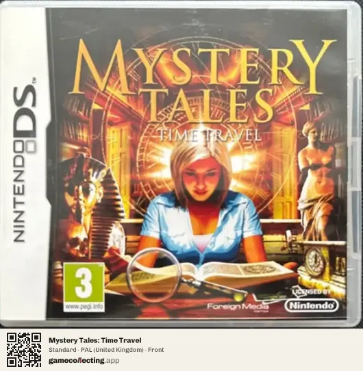 Mystery Tales: Time Travel Nintendo DS, United Kingdom box front