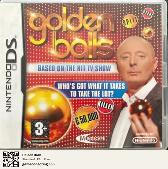 Golden Balls Nintendo DS, PAL box front