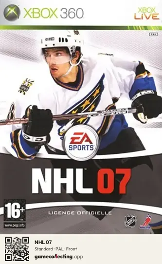 NHL 07 Xbox 360, PAL box front