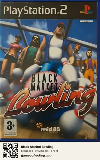 Black Market Bowling PlayStation 2, Spain box front