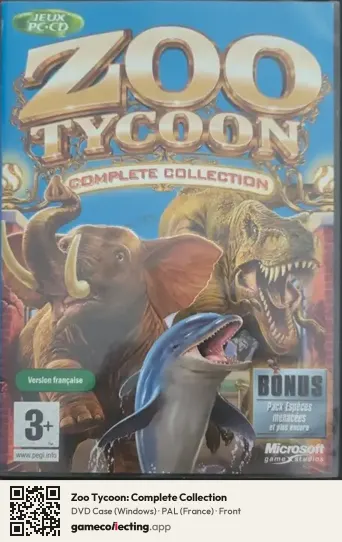 Zoo Tycoon: Complete Collection Computer, France box front