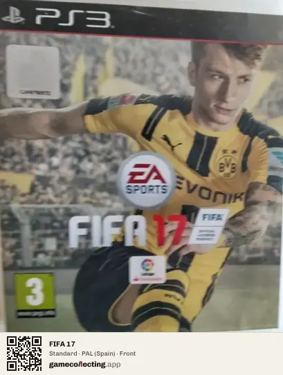 FIFA 17 PlayStation 3, Spain box front