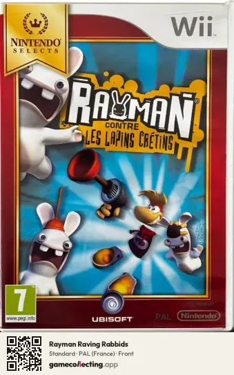 Rayman Raving Rabbids Nintendo Wii, France box front