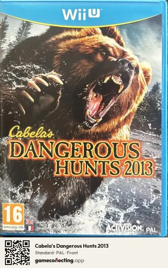 Cabela's Dangerous Hunts 2013 Nintendo Wii U, PAL box front