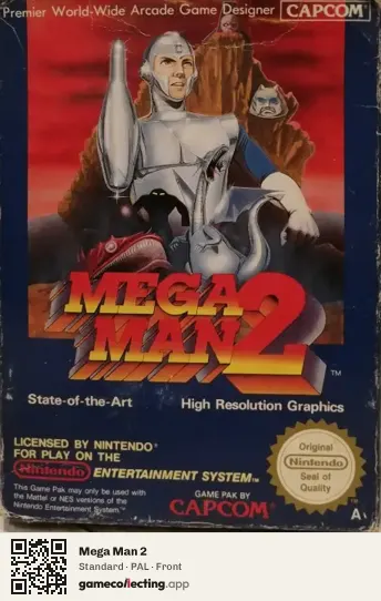 Mega Man 2 Nintendo Entertainment System, PAL box front