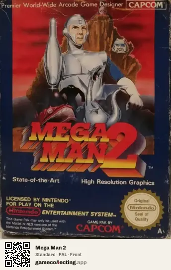 Mega Man 2 Nintendo Entertainment System, PAL box front
