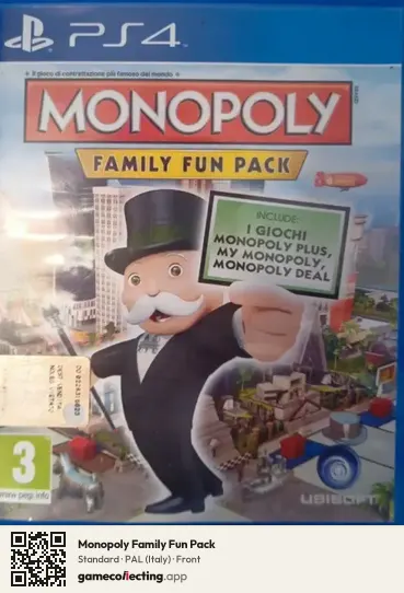 Monopoly Family Fun Pack PlayStation 4, Italy box front