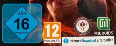 Oddworld: Soulstorm, the USK square on its front