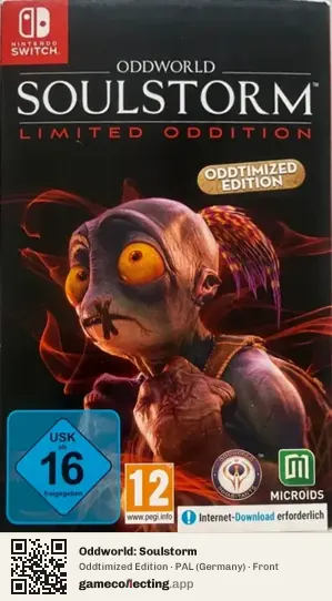 Oddworld: Soulstorm Nintendo Switch, Germany box front