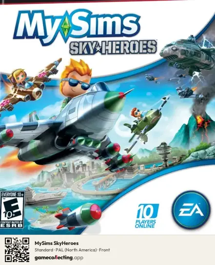 MySims SkyHeroes PlayStation 3, NTSC box front