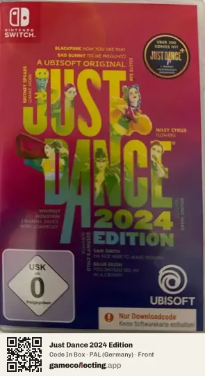 Just Dance 2024 Edition Nintendo Switch, Germany box front