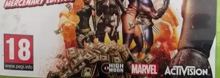 Deadpool, the PEGI square on its front