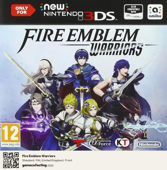 Fire Emblem Warriors Nintendo 3DS, United Kingdom box front