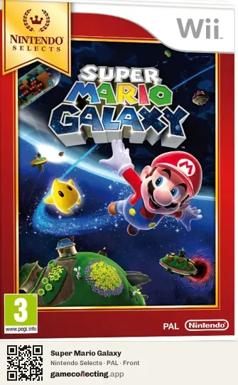 Super Mario Galaxy Nintendo Wii, PAL box front