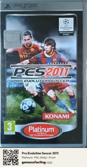 Pro Evolution Soccer 2011 PlayStation Portable, Italy box front