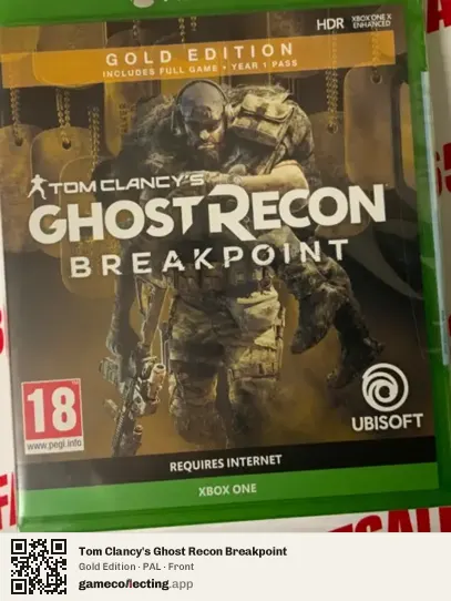 Tom Clancy's Ghost Recon Breakpoint Xbox One, PAL box front