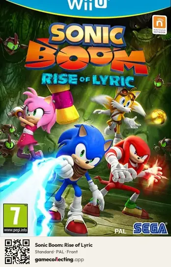 Sonic Boom: Rise of Lyric Nintendo Wii U, PAL box front