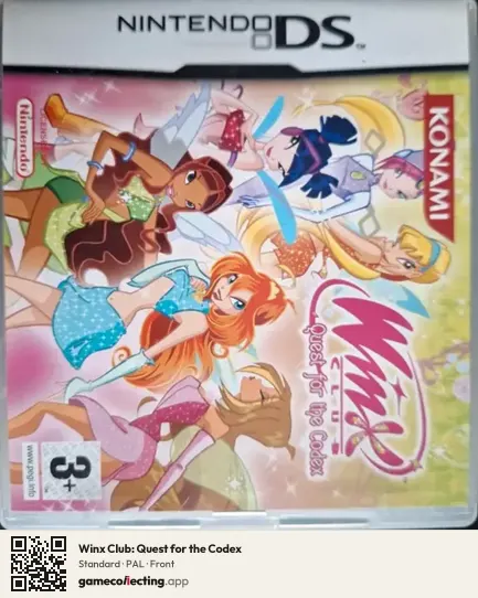Winx Club: Quest for the Codex Nintendo DS, PAL box front