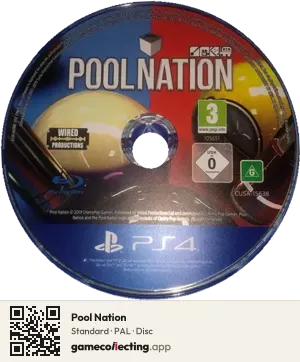 Pool Nation PlayStation 4, PAL disc