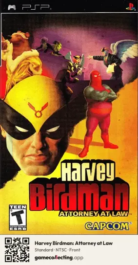 Harvey Birdman: Attorney at Law PlayStation Portable, NTSC box front