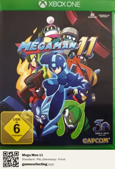 Mega Man 11 Xbox One, Germany box front