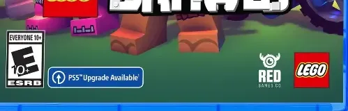 LEGO Brawls, the ESRB box on its front