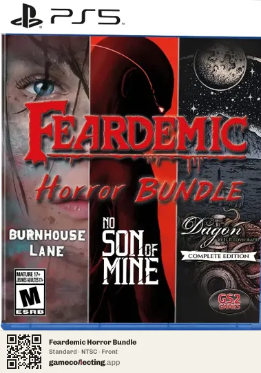 Feardemic Horror Bundle PlayStation 5, NTSC box front