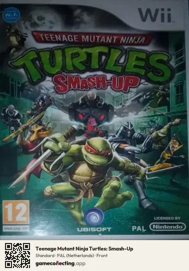 Teenage Mutant Ninja Turtles: Smash-Up Nintendo Wii, Netherlands box front