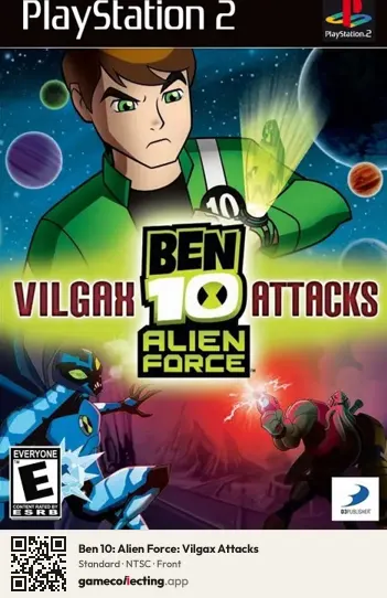 Ben 10: Alien Force: Vilgax Attacks PlayStation 2, NTSC box front
