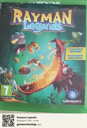 Rayman Legends Xbox One, PAL box front