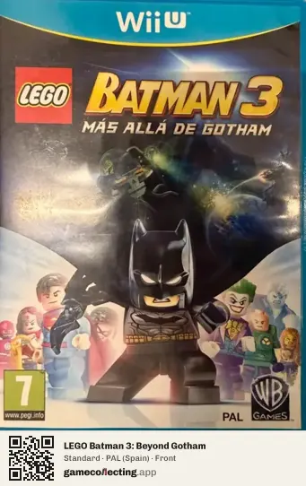 LEGO Batman 3: Beyond Gotham Nintendo Wii U, Spain box front