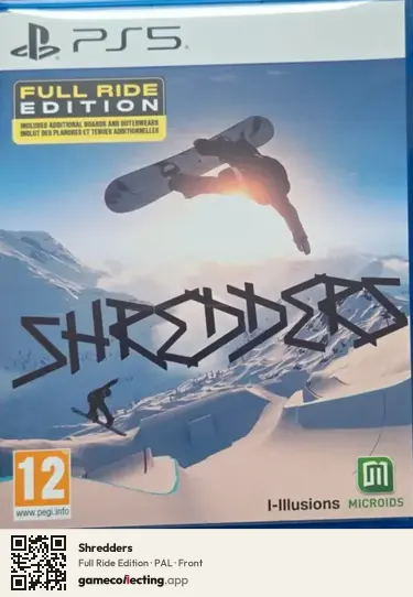 Shredders PlayStation 5, PAL box front