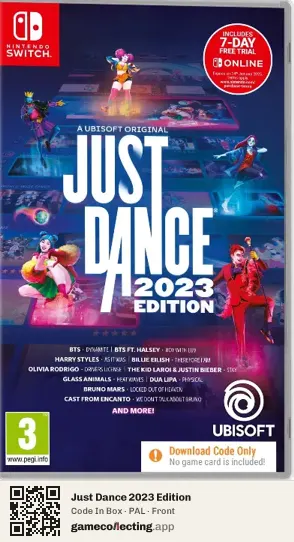 Just Dance 2023 Edition Nintendo Switch, PAL box front