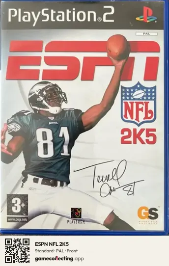 ESPN NFL 2K5 PlayStation 2, PAL box front